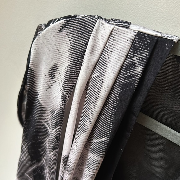 Black and white Mini Sleeveless Spring Summer Dress with Pockets Size L - Picture 5 of 8